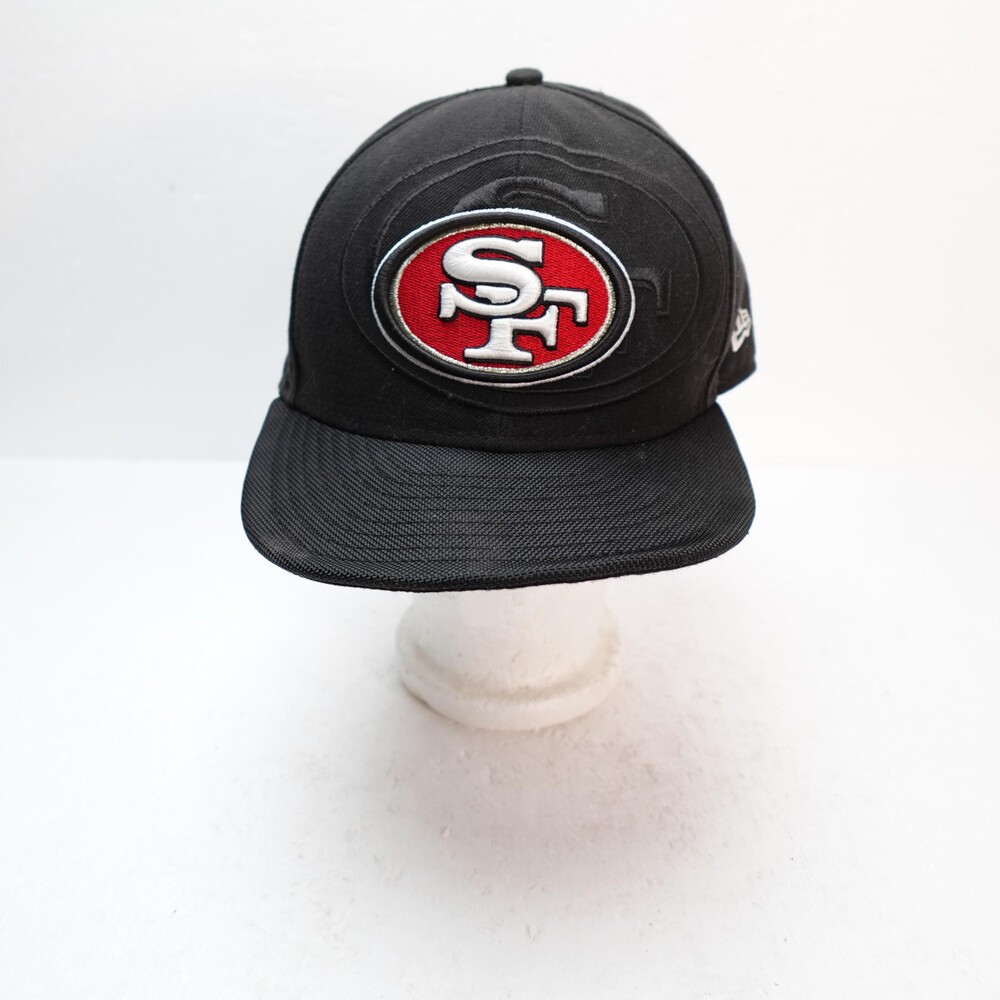 San Francisco 49ers Hat Cap Fitted Mens 7 5/8 Black NFL Football 59FIFTY New Era